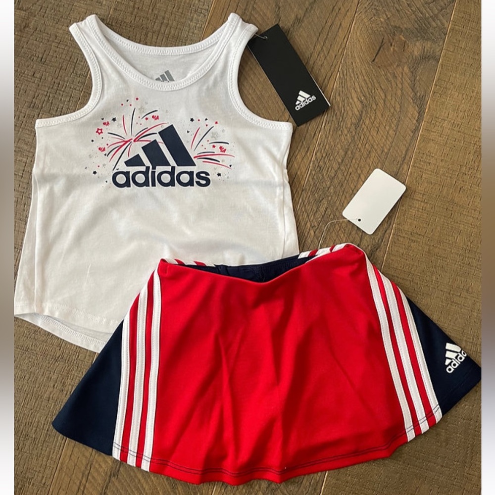 Adidas Baby Girl Fireworks Skirt Outfit
